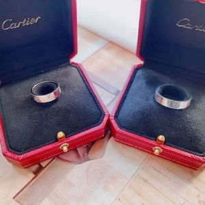 Cartier Leve Ring White Gold Size66